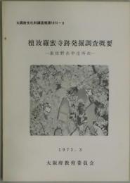 壇波羅密寺発掘調査概要　泉佐野市中庄所在