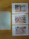 「主婦之友」懸賞絵探し当選記念絵葉書　３枚セット
