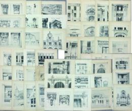 西洋建築図版　59枚