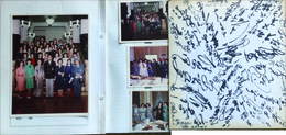 宝塚歌劇パリ公演15周年記念パティー　色紙寄せ書きと写真30数点