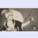 【絵葉書】小夜福子　サイン入