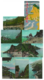 【繪葉書】北海道随一の名勝 小樽郊外 オタモヰの風光　８枚