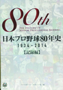 1934→2014 日本プロ野球80年史　記録編