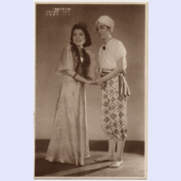 【絵葉書】「桃太郎の凱旋」野花千世子・小雪京子