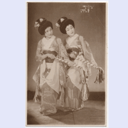 【絵葉書】「ふるさとの唄」鶴萬亀子・雲井千種