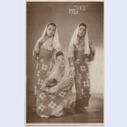 【絵葉書】「ふるさとの唄」日出國瑞穂・神歌美鈴・南城美千世