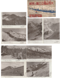 【繪葉書】銀嶺輝く 大雪山國立公園の景観　８枚