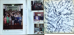 宝塚歌劇パリ公演15周年記念パティー　色紙寄せ書きと写真30数点