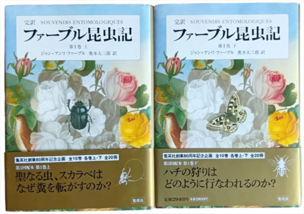 完訳 ファーブル昆虫記 第1巻 上下 | J.H.ファーブル／奥本大三郎訳