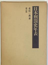 日本刑罰史年表