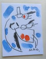 詩集　いろいろの天使　特装本　著者肉筆スケッチ入り