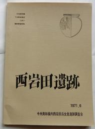 西岩田遺跡　中央南幹線下水管渠築造に伴う遺跡調査概報【大阪府】