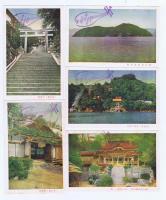【　絵葉書　】　芸術写真　竹生島　/参拝記念印