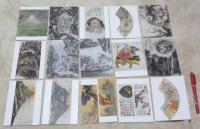 画聖　富岡鉄斎 　清荒神　清澄寺蔵　第1集　絵葉書　30枚　　