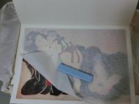 葛飾北斎真筆　献上本浪千鳥