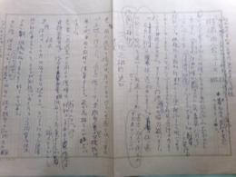 北川冬彦草稿「『時間』同人会ニュースNo.13」2枚