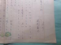 秋岡義之草稿「苦い展覧会の私」3枚完