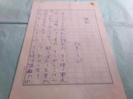 加太こうじ草稿「酒乱」12枚＋葉書2点