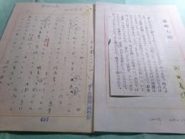 武田泰淳草稿「透明人間(一)」存48枚