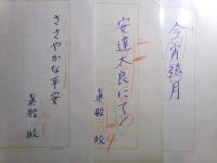 真殿皎詩稿「モスクワ東方スンギル遺跡」他・全17篇52枚