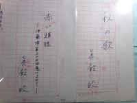 真殿皎詩稿「モスクワ東方スンギル遺跡」他・全17篇52枚