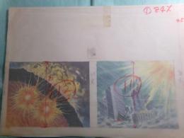 南村喬之 ＳＦ挿絵画稿 少年マガジン掲載原画1枚