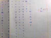 高木護詩稿「日和」1枚