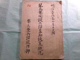 ㊙第三軍開設兵站司令部設置ノ概況（孔版）