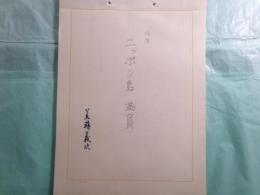 荒蒔義次（映画監督）草稿・シノプシス「ニッポン島満員（仮題）」40枚