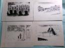 野々口重挿絵画稿3種8点（人生劇場・やつれぎぬ・湯川秀樹博士）