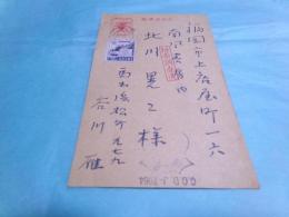 谷川雁葉書北川晃二宛1葉