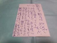 中薗英助葉書 講談社白川充宛1991