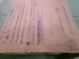 小原元草稿「講座日本のプロレタリア文学 概説ナップ成立まで 」66枚完