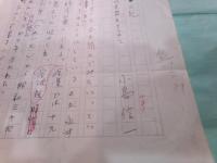 小島信一草稿「荷風日記 現代文語をもとめて」12枚完