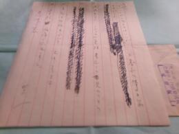 舟橋聖一書簡 1通　真下五一宛 昭和14.3（芥川賞候補作「暖簾」発表前のアドバイス）