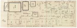 元治元年甲子七月兵火焼失前家建図面　西洞院通小柳町 近江屋佐兵衛居宅