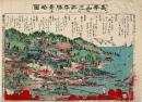 長等山三井寺勝景略図附近江八景