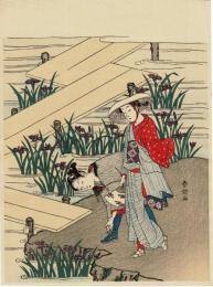 【錦絵】 八ッ橋