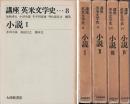 講座英米文学史 小説Ⅰ～Ⅳ