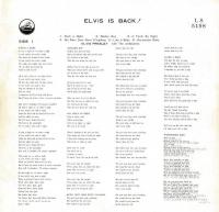 【LPレコード】 ELVIS IS BACK！　エルヴィスが帰ってきた！