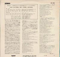 【LPレコード】 JOHN COLTRANE AND JOHNNY HARTMAN