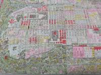 帝国京都市街名所新図　（銅板彩色、72×48.5cm）