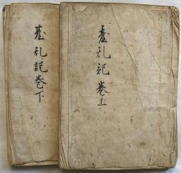 臺乱記　上下　（伊達騒動）　古文書