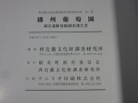 播州葡萄園　園舎遺跡発掘調査報告書