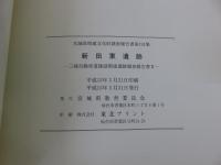 新田東遺跡　＜三陸自動車道建設関連遺跡調査報告書2＞