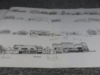 備中吹屋　町並調査報告書　※書込み線引きあり