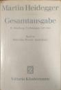 Gesamtausgabe　Ⅱ.bteilung: Vorlesungen 1923-1944　(独文)