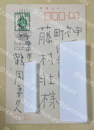 鶴岡善久 自筆葉書【藤村壮宛】1977年