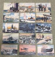 傑作絵はがき四十枚一組「われ等の大艦隊」少年倶楽部昭和11年8月特大号附録