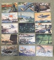 傑作絵はがき四十枚一組「われ等の大艦隊」少年倶楽部昭和11年8月特大号附録